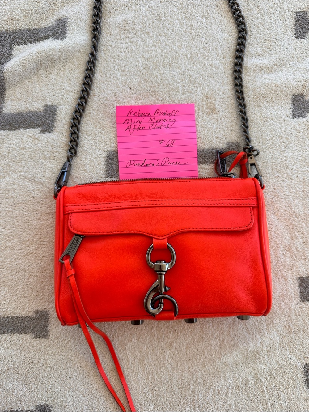 Rebecca Minkoff Red Mini MAC Convertible Crossbody